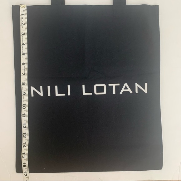 New NILI LOTAN Reusable Shopping Bag Tote Black - Picture 4 of 7
